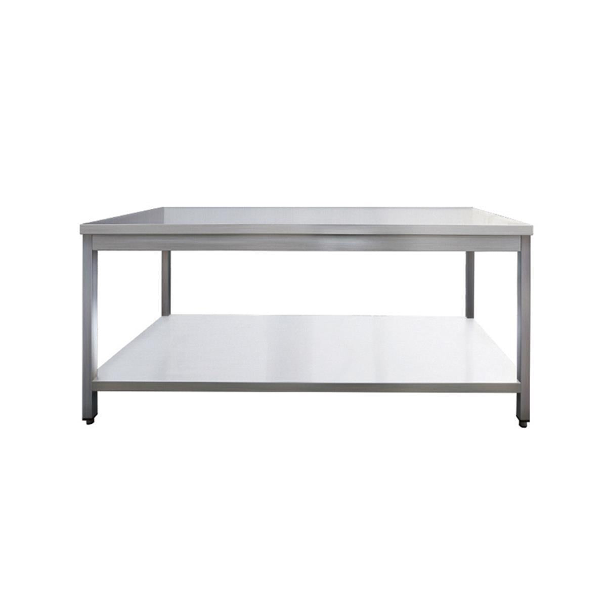 Stainless steel worktable, 180 x 60