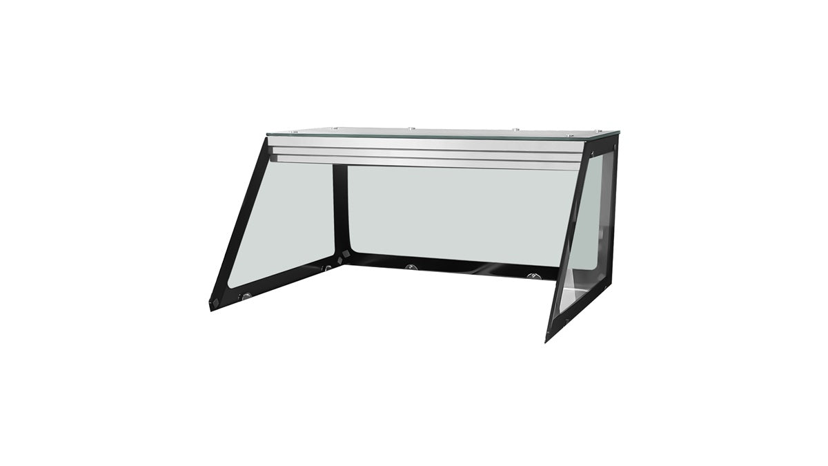 Glass top short, black edge, straight complete for THBM158