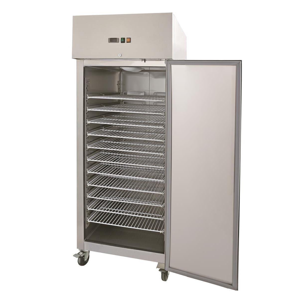 Stainless steel refrigerator, capacity 733 liters, standard oven, 10 pairs of rails, without shelves - Image 2