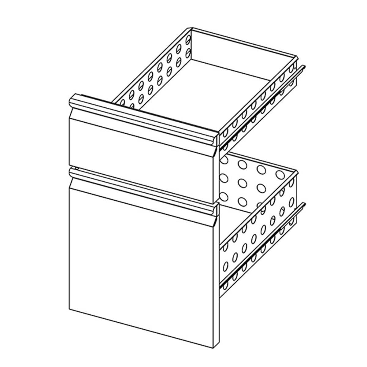 2-drawer block 1/3+2/3 for refrigerated table 700 series - THP