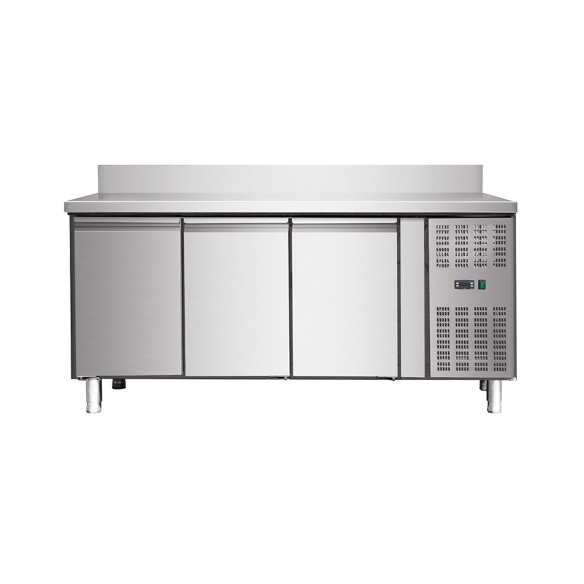 Refrigerated counter 3 doors with upstand, convection, 180x70 - Image 2
