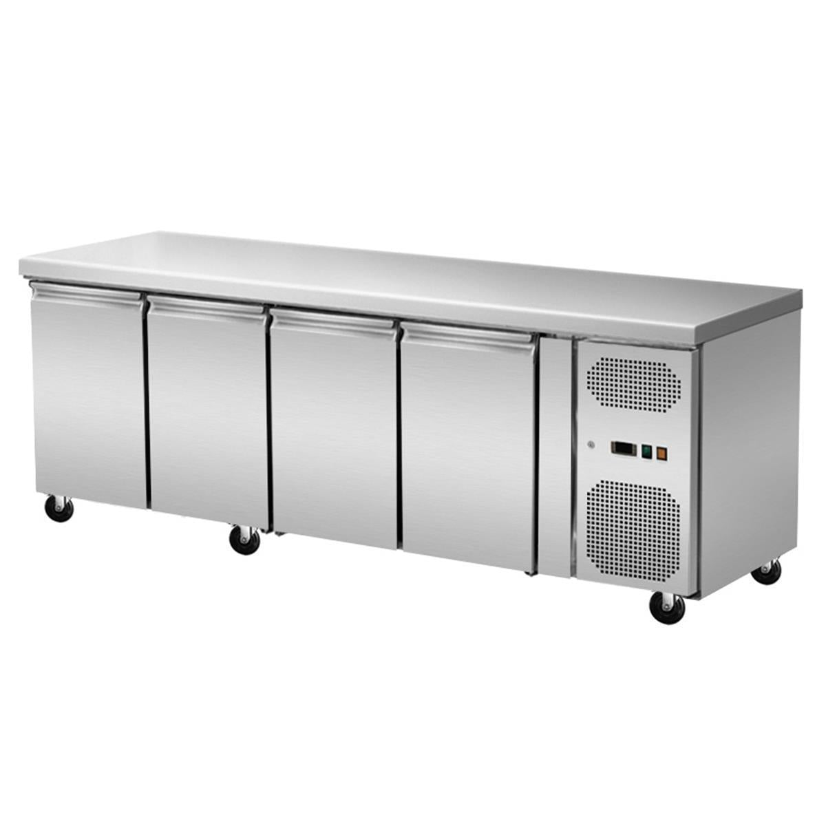Refrigerated counter 4 doors, convection, 223x70