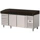 Pizza refrigerated counter, Granite Star Galaxy black, 2 doors, 7 unglazed drawers, 203x80