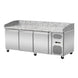 Pizza refrigerated counter, pink-gray granite, 3 doors, 203 x 80