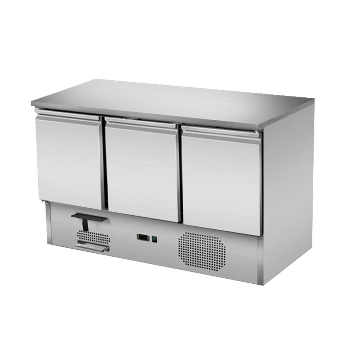 Refrigerated counter, 3 doors, under-counter cooling, 137x70