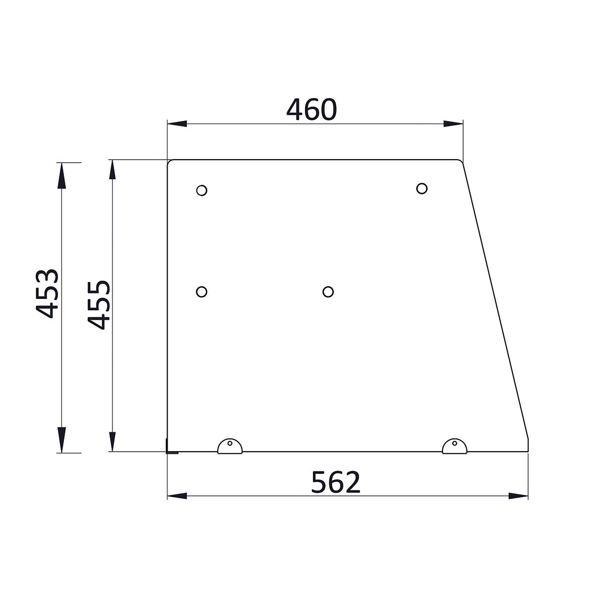 Saladette 2 doors, 90 x 70 straight glass superstructure, clear glass - Image 2