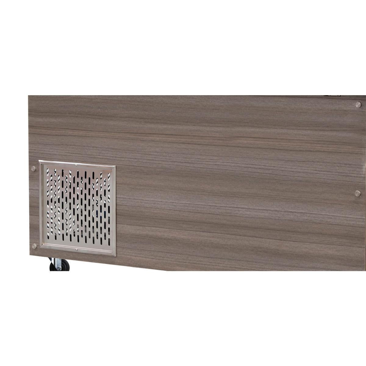 SNACK-Line, Kalte Theke, 4x GN1/1, Granit rosa-grau, OHNE Glas, 153x82x85.5 - Image 3