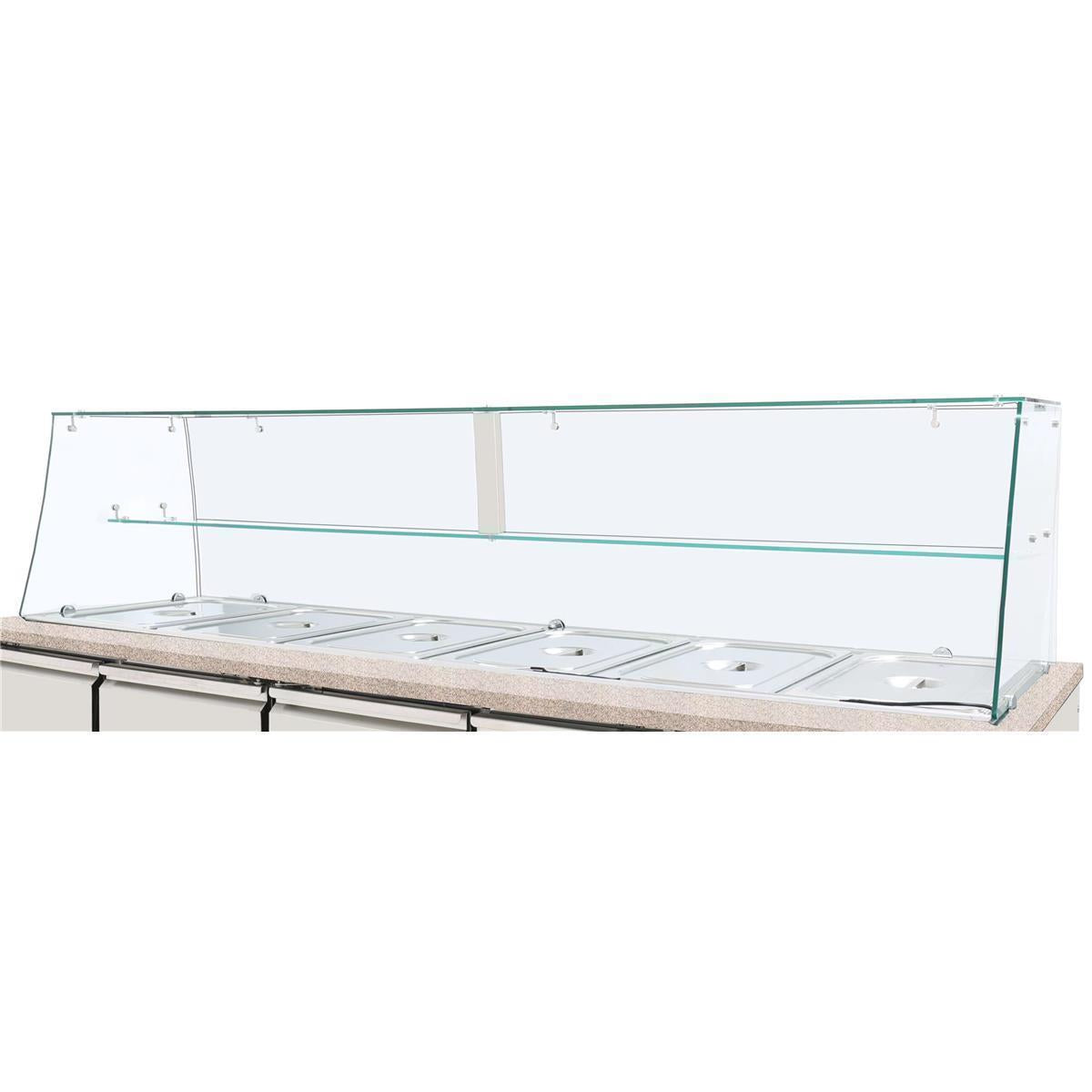 Glass top unit, high, clear glass, straight, complete for THSAI228 - Image 2