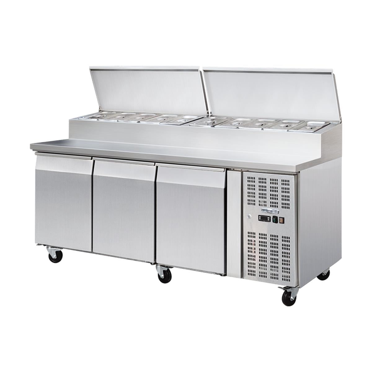 Preparation table, 3 doors, 202 x 80 - Image 2