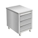Stainless steel work cabinet, 50 x 60