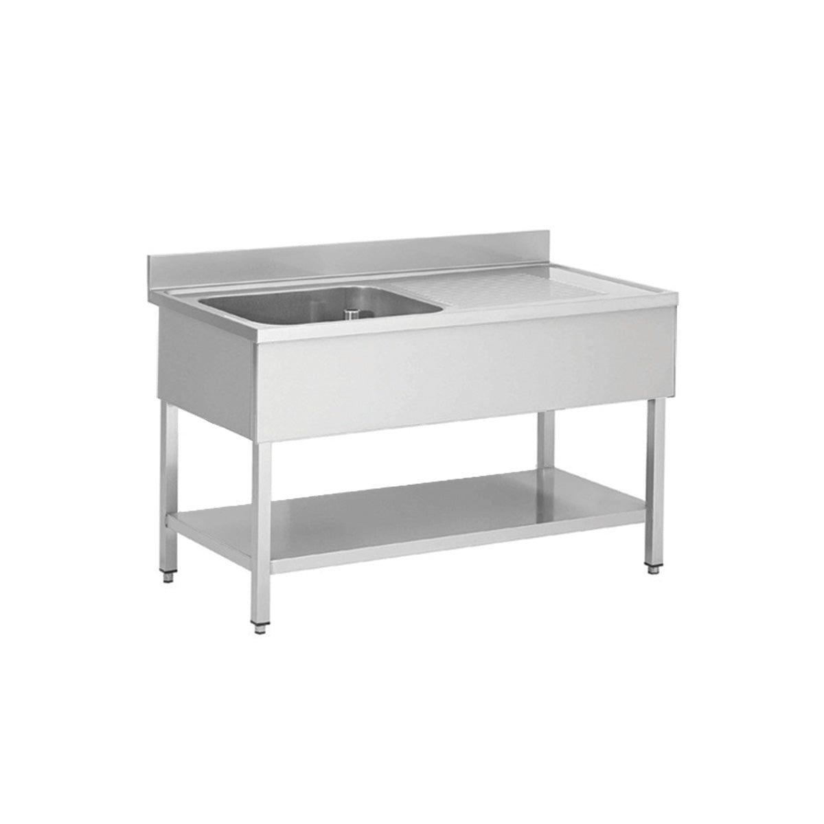 Stainless steel sink unit, one bowl left, 120 x 70 - Image 10