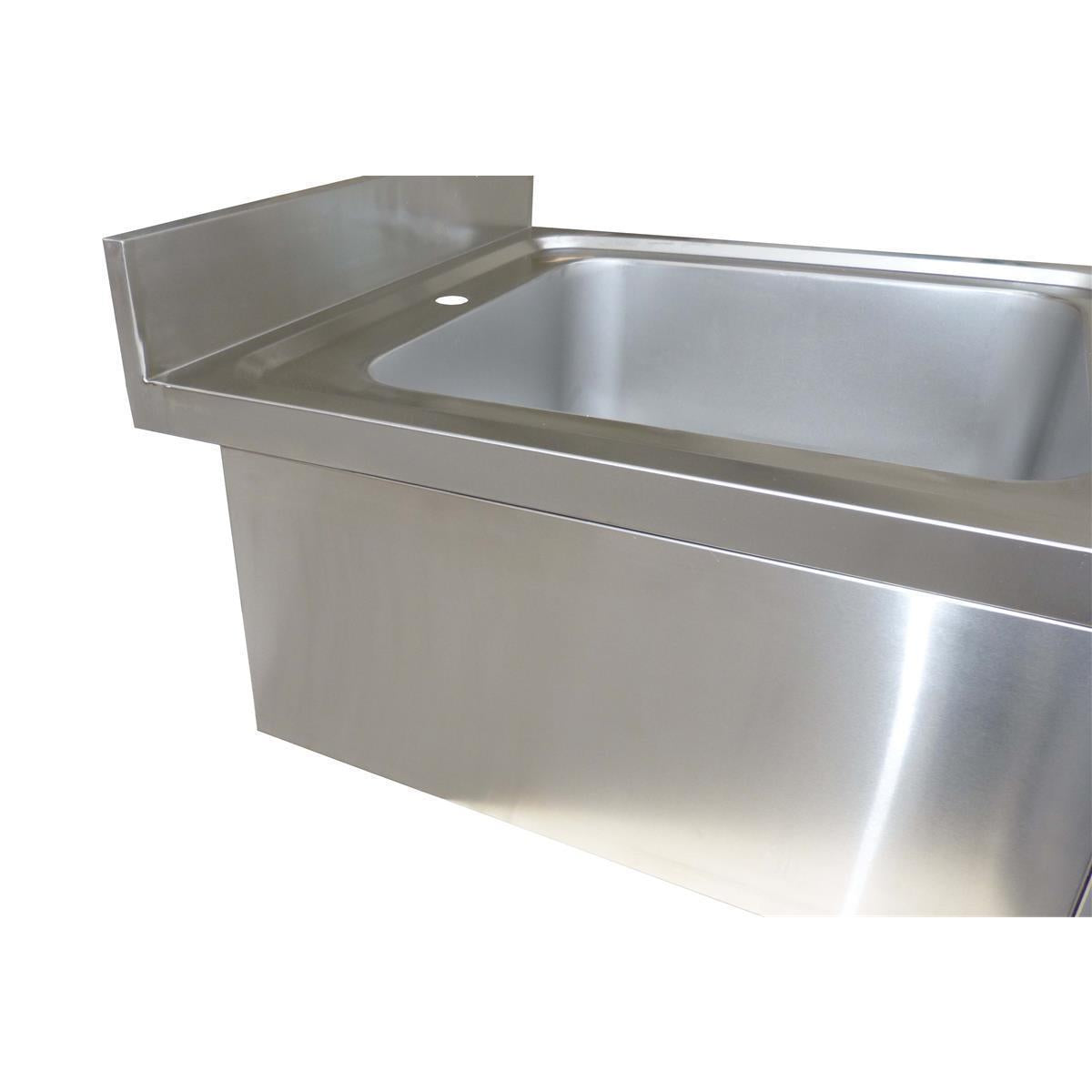 Stainless steel sink unit, one bowl left, 140 x 70 - Image 2