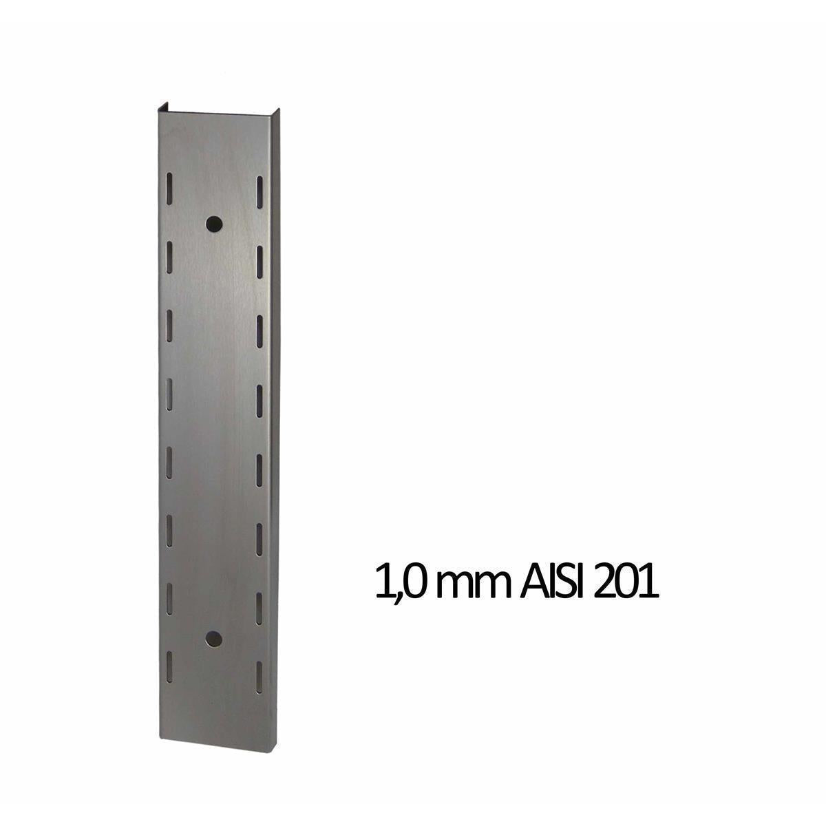 Wandbord Edelstahl verstärkt, 2 Böden, 60x30 - Image 3